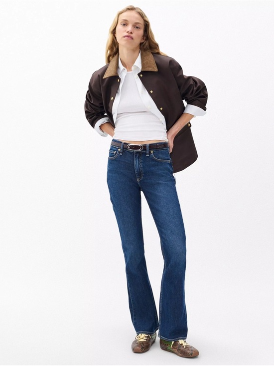 rag & bone Denim - Rag & Bone The Peyton Mid Rise Bootcut Jeans Dark Wash Stretch Denim NWT Size 24